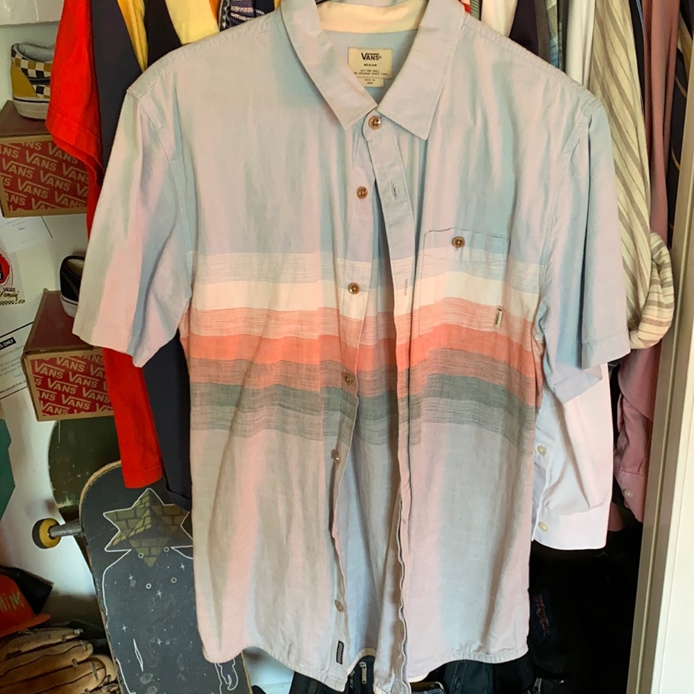 vans button up shirt